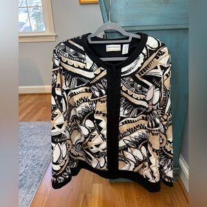 Alfred Dunner Black and Tan Jacket